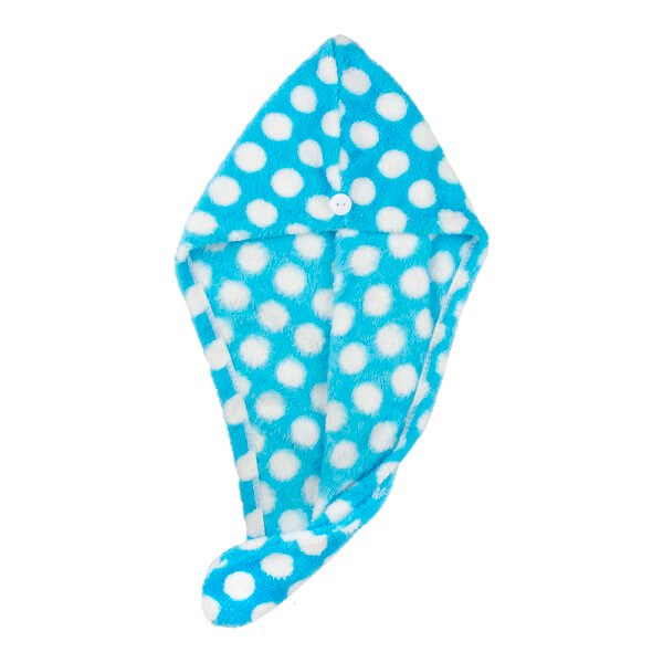 Easy Dry Microfiber Hair Wrap Towel- Oceanic Polka
