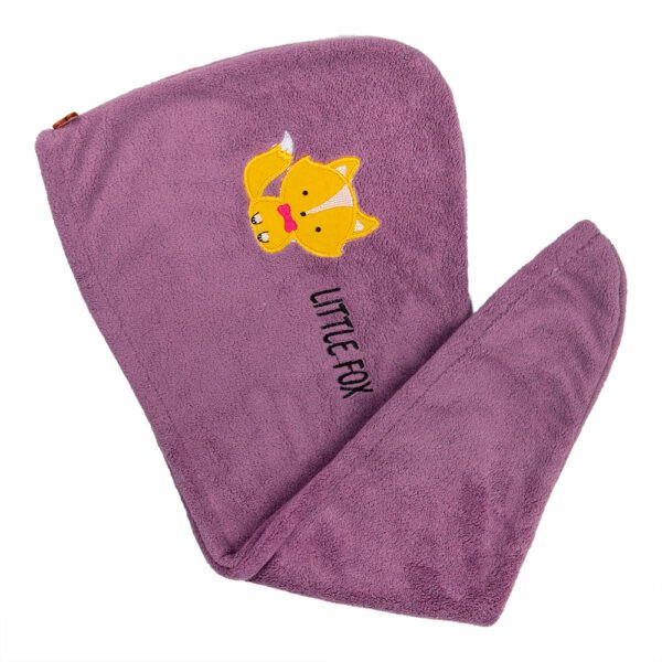Easy Dry Microfiber Hair Wrap Towel- Violet Foxy