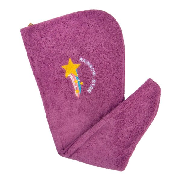 Easy Dry Microfiber Hair Wrap Towel- Pink Vibgyor