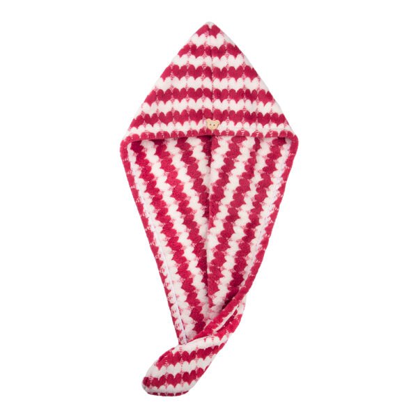 Easy Dry Microfiber Hair Wrap Towel- Crimson Hearts