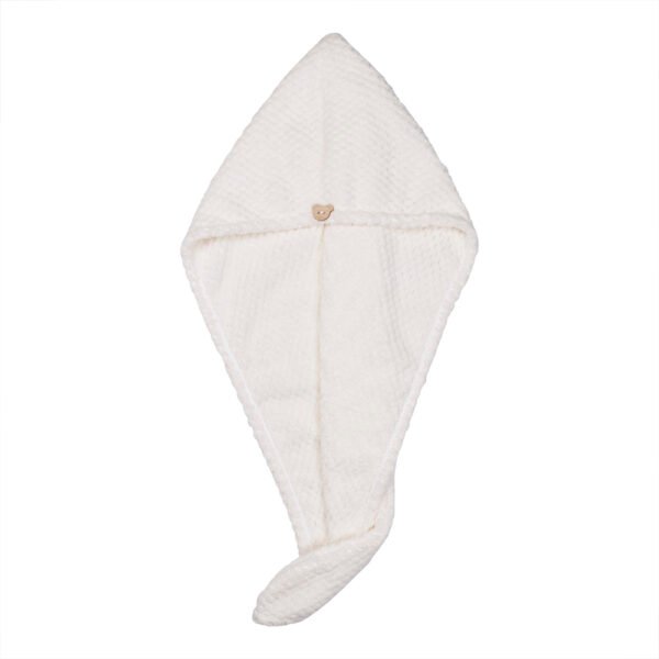 Easy Dry Microfiber Hair Wrap Towel- Ivory