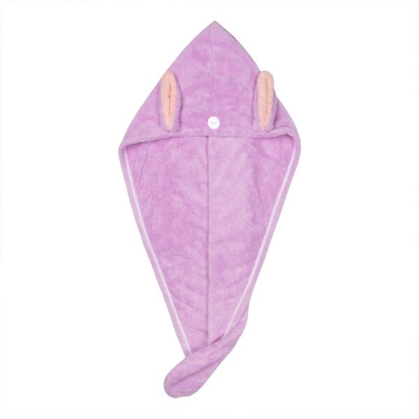 Easy Dry Microfiber Hair Wrap Towel for Woman - Lilac Bunny