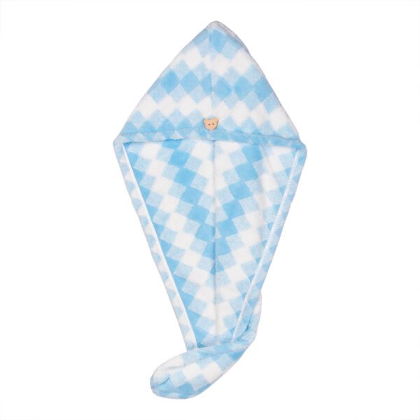 Easy Dry Microfiber Hair Wrap Towel- Gradient Blue