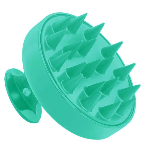 Silicon Shampoo Brush and Scalp Massager - Green