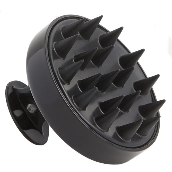 Silicon Shampoo Brush and Scalp Massager - Midnight Black