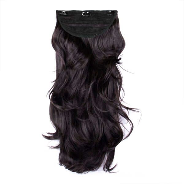 18 Inch Out Curl Dark Brown Clip-In Hair Extensions